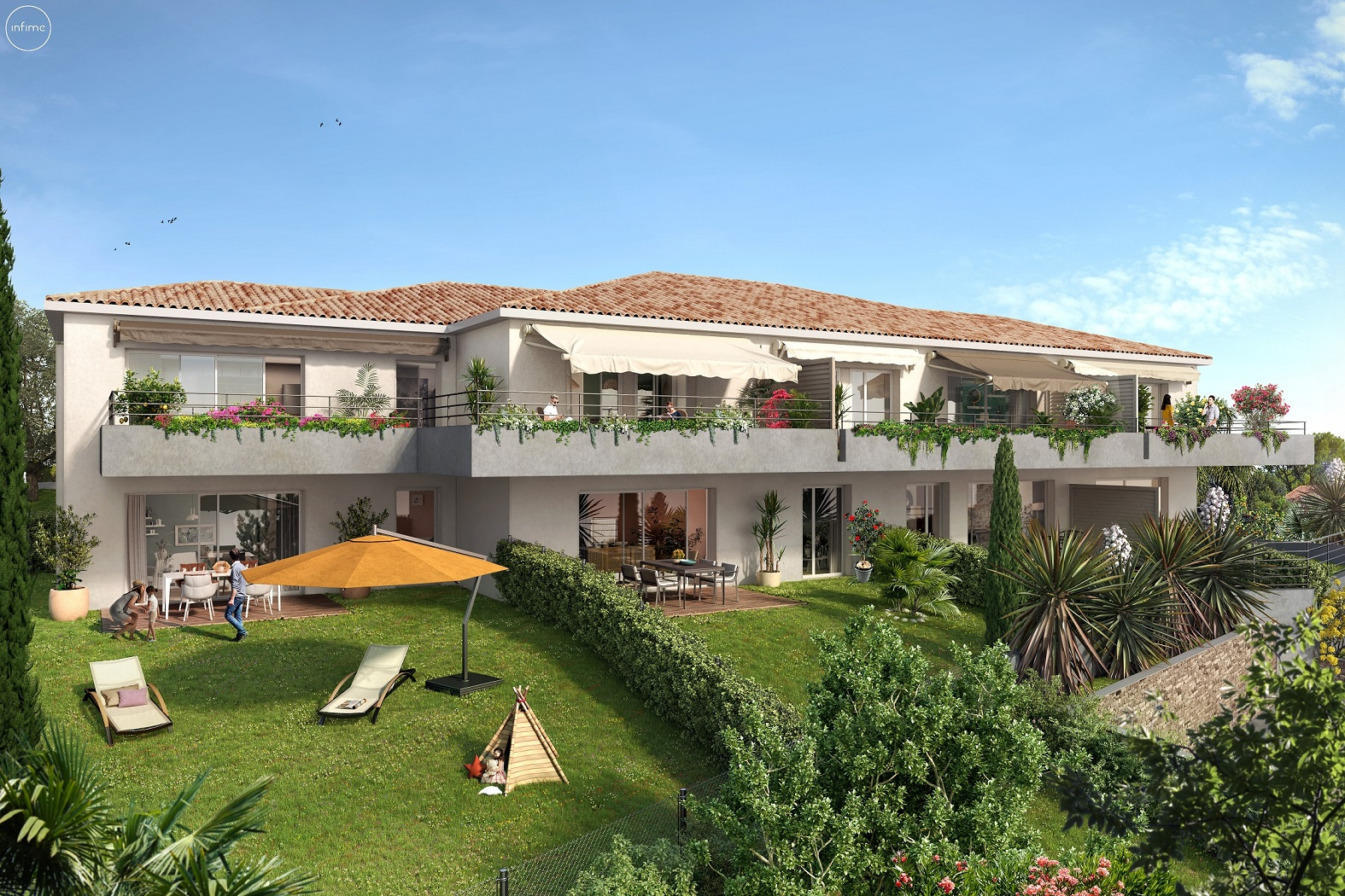 SaintRaphaël Appartement F2 dernier étage avec aperçu mer Boulouris